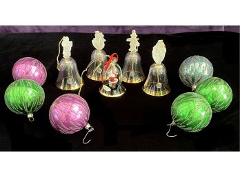 Vintage Christmas Bells And Ornaments