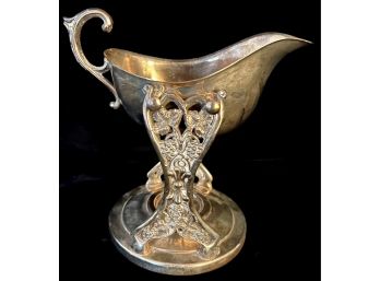 Sheridan Silver Plate Sauce Boat With Stand