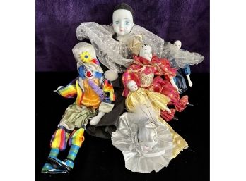 Collectors Ceramic/porcelain Clown Dolls