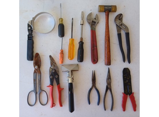 Large Collection Of Tools Including Wrenches, Needle Nose Plyers & Much  More #2747