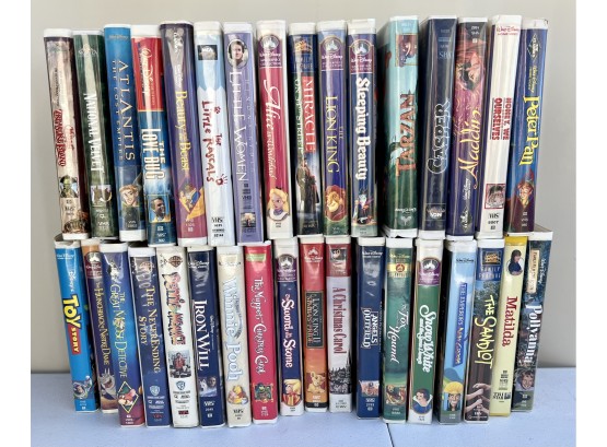 Many Disney VHS Movies, Many Classics, Incl. 