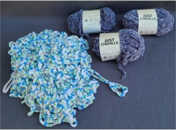 A Small Lot Of Chenille Yarn