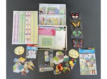 Card Making And Scrapbooking Items Inc. Stickers, Die Cuts And More