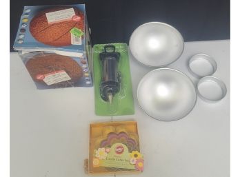 Cookie Cutters, Cake Decorator And Sports Ball Mold