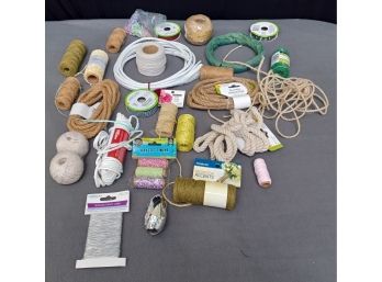 A Large Collection Of Mostly Twine In Various Sizes And Colors