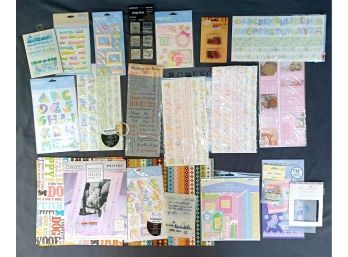 Scrapbooking Items Inc Vellum, Stickers, Die Cuts And More