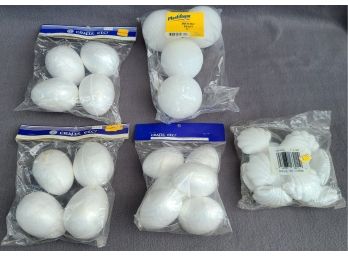 An Assortment Of Styrofoam Balls