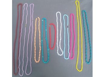 Vintage Beaded Necklaces In Various Colors And Sizes