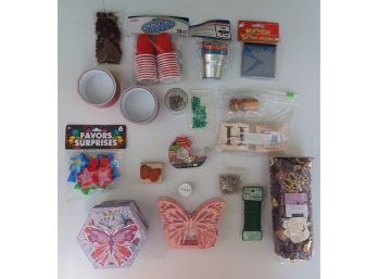 Misc. Craft Items Inc. Stamps, Beads, Die Cuts And More
