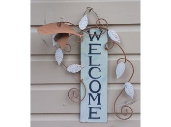 Metal Welcome Sign 13'