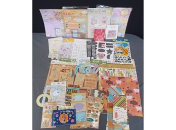 A Super Fun Array Of Scrapbooking Items Inc. Vellum, Stencils, Stickers And More