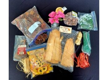 Bag Of Small Pine Cones, Sunflowers And More