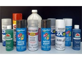 Fast Dry Spray Paint, Clear Enamel And More