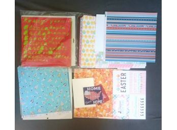 Scrapbooking/card Making Items Inc. Paper And Stickers (NEW)