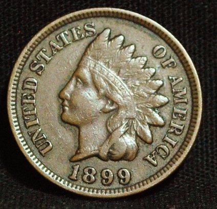 1899 Indian Head Cent  XF Full Liberty & Diamonds Super Nice!  (tft25)