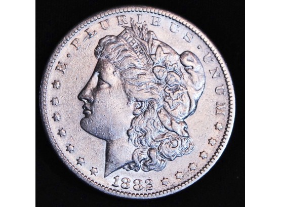 1882-S Morgan Silver Dollar Uncirculated  XF / AU SUPER COIN! (7bab8)