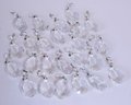 24 Antique Glass Chandelier Crystal Prisms TEARDROP 2 3/4' Lamp Jewelry Craft
