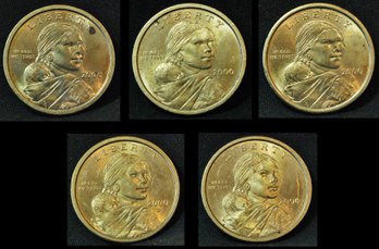 5    2000-D   Sacagawea Dollars  UNCIRC   (Myur23)