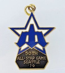 1979 All Star Press Pin Enamel & Brass  Charm Seattle Mariners