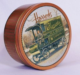 Harrod's Collectible Advertising Candy Tin Blackcurrant Drops MARSHALL FIELDS