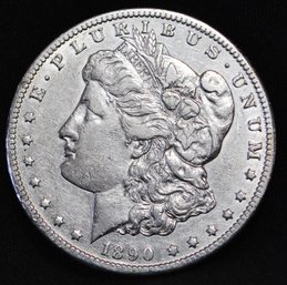 1890-CC  Carson City Morgan Silver Dollar XF Very Nice Coin!   (9ace7)
