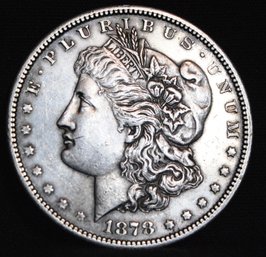 1878-S Morgan Silver Dollar Key Date XF Full Chest Feathering!  (9ace7)