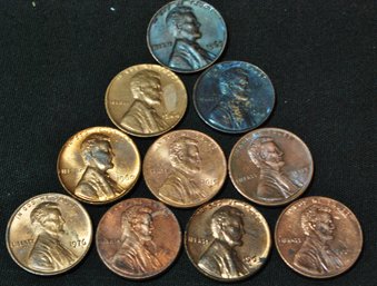 10 Lincoln Cents 1960 To 2015 P And D Mints (pls24)