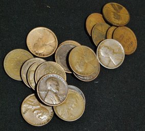 18  Lincoln Wheat Cents 1917 To 1926 Some D Mints   (2orc5)