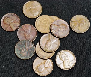 12  Lincoln Wheat Cents  1941  1942-D  Nice Lot!! (7das9)