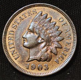 1903 Indian Head Cent XF Full Liberty And Diamonds! NICE COIN!  (3cqu9)