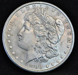 1900 Morgan Silver Dollar AU Nice! Good Date! (3cpo5)