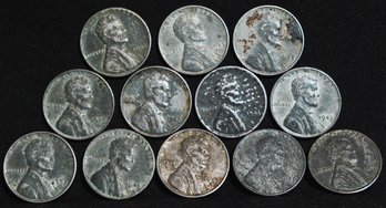 12  1943  (1 Is 1943-D) Lincoln Steel Cents  (6jad9)