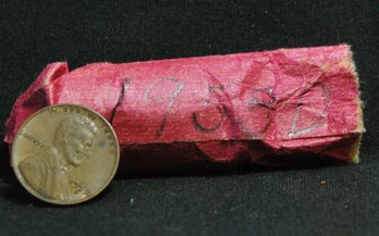 GRAB BAG!  Partial Roll Of 1953-D  Lincoln Wheat Cents    (8crx)