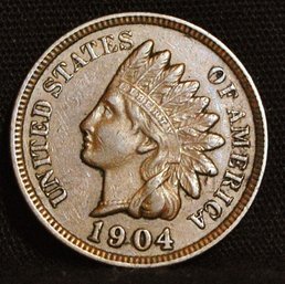 1904 Indian Head Cent Full Liberty & 4 Diamonds!  XF  NICE! (apc4)