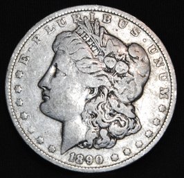1890-O  Morgan Silver Dollar  FINE  Good Date  (rac2)