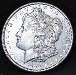 1889 Morgan Silver Dollar BU UNCIRC  SUPER! Full Chest Feathering  (8ddc34)