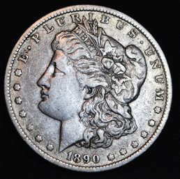 1890-O Morgan Silver Dollar VG / F   Good Date (3acz2)