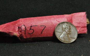 GRAB BAG! Partial Roll Of 1957  Lincoln Wheat Cents   (san27)