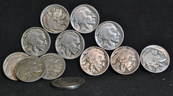 12  1937-D Buffalo Nickels Nice Lot!   (2orc5)