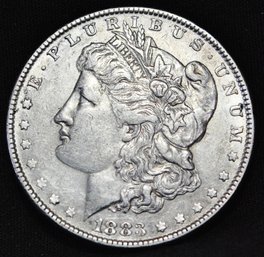 1883  Morgan Silver Dollar XF / VF Plus  (3ndc4)