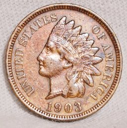 1903 Indian Head Cent  XF Full Liberty & Diamonds   (gdj36)