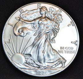 2020  American Silver Eagle Dollar BU SUPERB!  1 Oz .999  (1fab5)