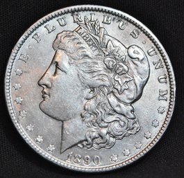 1890  Morgan Silver Dollar VF Plus / XF SUPER  NICE!  (7kkp3)