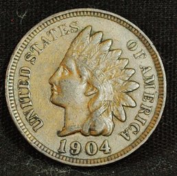 1904 Indian Head Cent  XF  Full Liberty & Diamonds! NICE  (frp56)