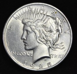 1925 Silver Dollar BU/ AU  NICE! (flb42)