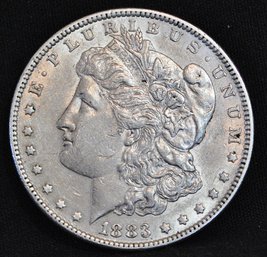 1883 Morgan Silver Dollar XF Plus Chest Feathering (2cgm4)