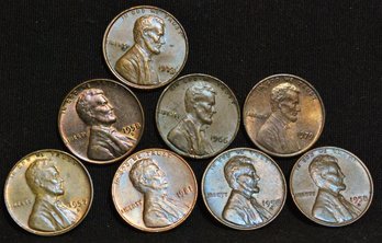 8  Mixed UNCIRC Lincoln Cents 1958-D To 1981  NICE LOT!  (27cop)