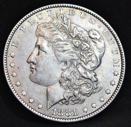1881 Morgan Silver Dollar VF Plus / VF  NICE!  (1bcv9)