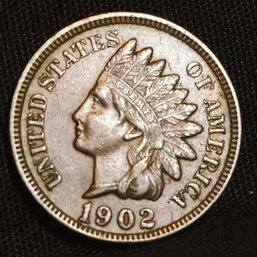 1902 Indian Head Cent / Penny Full Liberty &  Diamonds  SUPER NICE!  (3crs7)