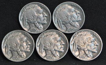 5   1937  Buffalo Nickels    (al5)